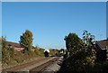 Train approaching Willaston level crossing