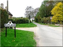 SK9815 : Rutland county boundary by Christine Johnstone