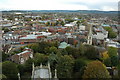 View east from Gloucester Cathedral