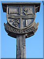 Close-up of Monkton Village Sign