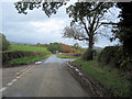 Crossroads on road to Pontrobert