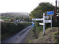 Road signs, Wootton Courtenay