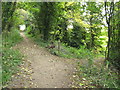 Footpath junction near Merrals Shaw