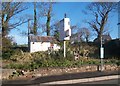 Derelict service station at Botwnnog