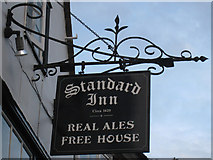 TQ9120 : The Standard Inn sign by Oast House Archive