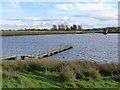 NZ0493 : Jetty on the Fontburn Reservoir by Oliver Dixon