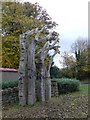 Gateway Sculpture north of Llanrwst