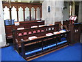 NY8355 : St. Cuthbert's Church, Allendale - choir by Mike Quinn