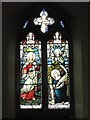 NY8355 : St. Cuthbert's Church, Allendale - stained glass window (2) by Mike Quinn