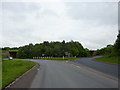 Road from Barton Park Services as it approaches A1 junction No56