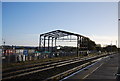 Shell of a building by Sittingbourne Station