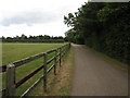 Footpath along a stud farm road