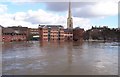 View across the Severn during floods