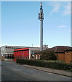 Mobile phone mast next to Patchway Fire Station