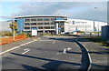 An entrance to Rolls Royce, Patchway