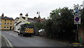 Refuse collection truck in Station Approach