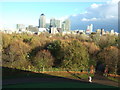 A view from Stave Hill, Rotherhithe, London