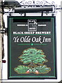 Sign for Ye Olde Oake Inn