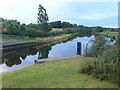 The river Weaver from the Swing Bridge on Sutton Causeway