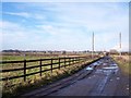 SD4101 : Access track to Basford Farm off Hall Lane by Raymond Knapman