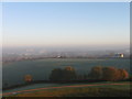 Misty view from Sandal Castle, Wakefield