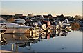 Sunset at Burton Waters Marina