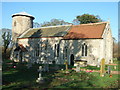 Headstones in the grounds of St Nicholas