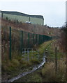 Footpath below Tesco distribution centre