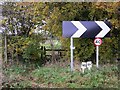 Footpath leading from bend in road near Buriton