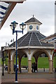 Bandstand with clock tower