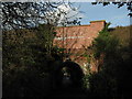 Railway bridge over a footpath