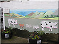 Painted mural, Pigs