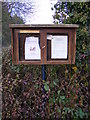 TM3881 : Spexhall Village Notice Board by Geographer