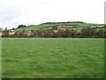 View across the flood plain of the Moneycarragh River towards Cloghram Hill