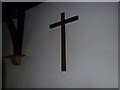 St. Andrew Medstead: simple cross on the wall