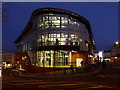 Bournemouth: central library at nightfall