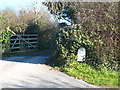 Milestone on the A3083 at Gweleath