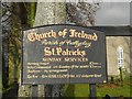 D1301 : Notice board, St Patrick's Church by Kenneth  Allen