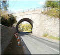 Arch bridge above B4246 viewed from the east side