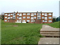 Newport : Morley Close flats viewed from Ringland Circle