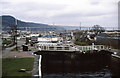 Looking down Muirtown Locks on the Caledonian Canal