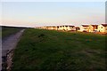 Looking over the sea defences to Fairway