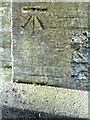 Benchmark on buttress of St Giles Church