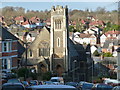 Spencer Road - church and surrounding view - Newport