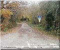 Lane from Hartridge Farm Road to Llanwern golf course