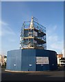 SX9163 : Wrapped up clock tower, Torquay harbour by Derek Harper