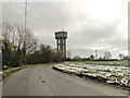 Water tower at Fressingfield from the Stradbroke Road