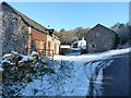 Buildings at Westcott Farm in a cold snap