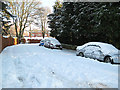 Snowy side street