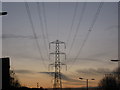 Pylons and Sunset 